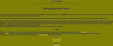 Lydia's Musikseite